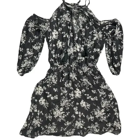 NWT American Eagle Outfitters Sun dress Womans Sz S Gary Floral Keyhole Tassel - Picture 4 of 11